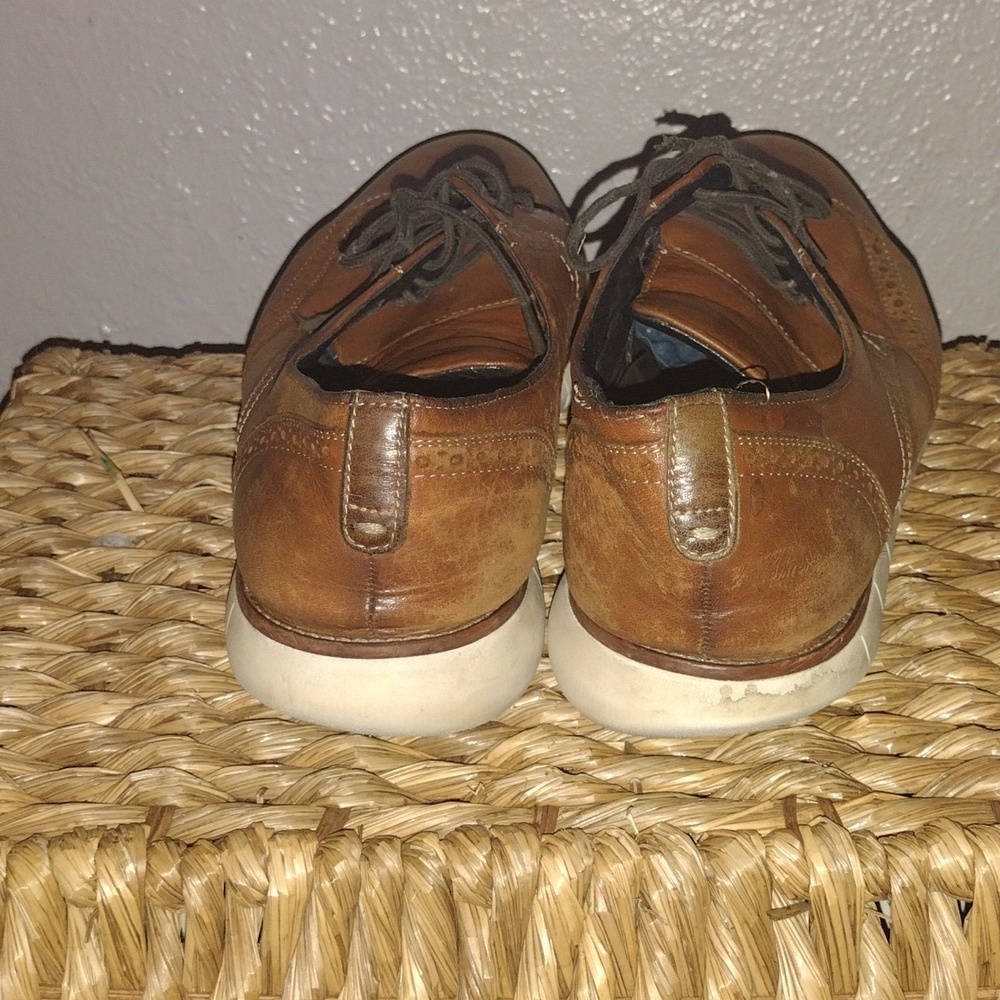 Johnson & Murphy Milson Wing Tip Dress Shoes With G Fore Insoles 10.5 View 5